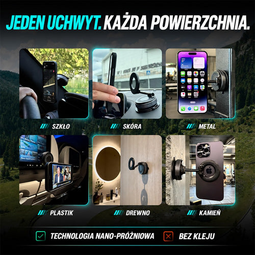 Clutch-X Próżniowy magnetyczny uchwyt na telefon 1