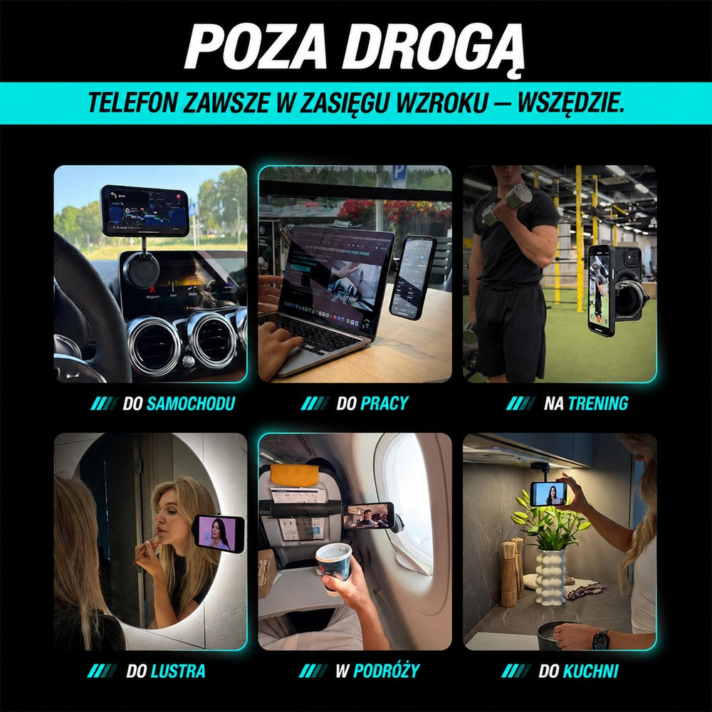Clutch-X Próżniowy magnetyczny uchwyt na telefon 2