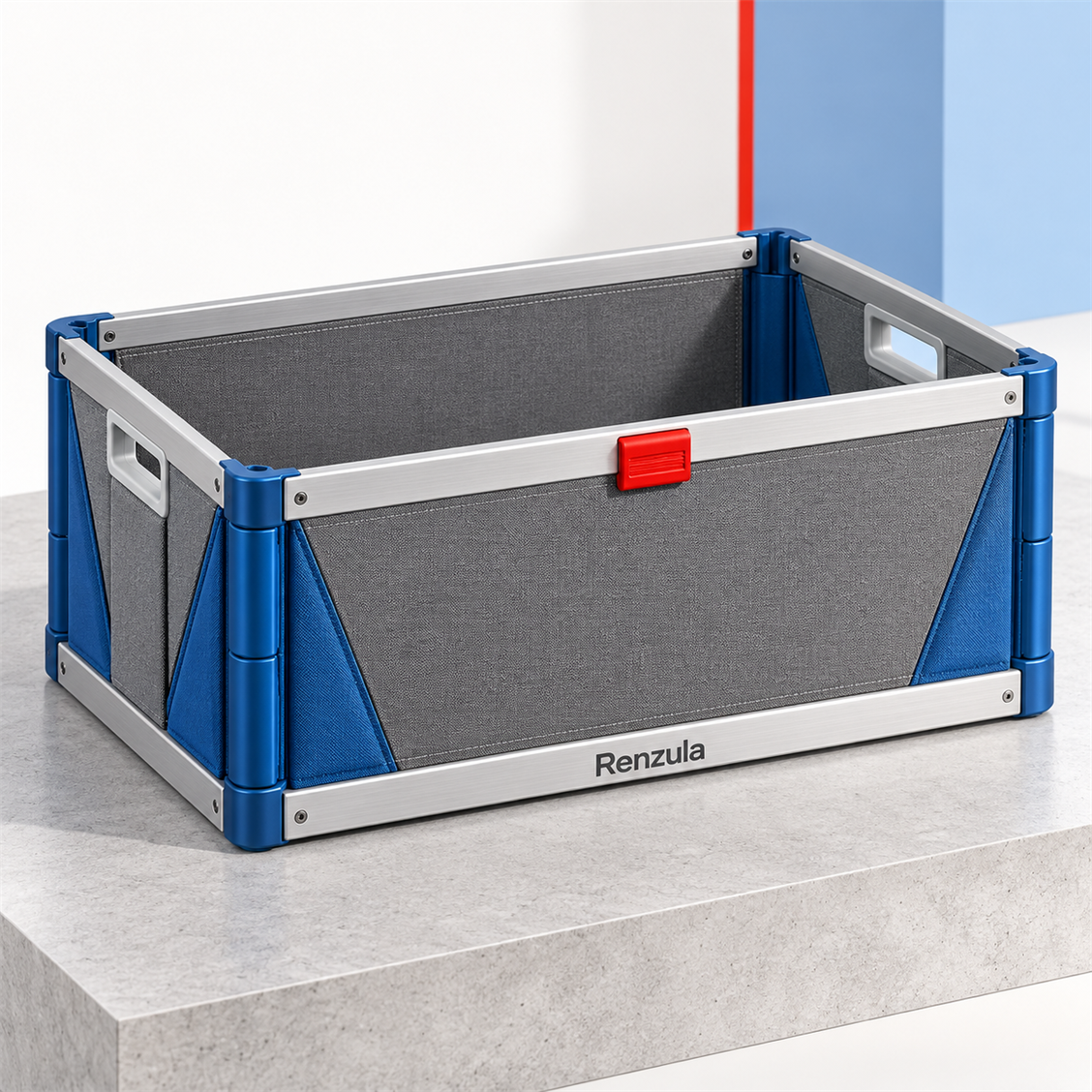 Renzula Foldaway Trunk Organizer detail and installed view