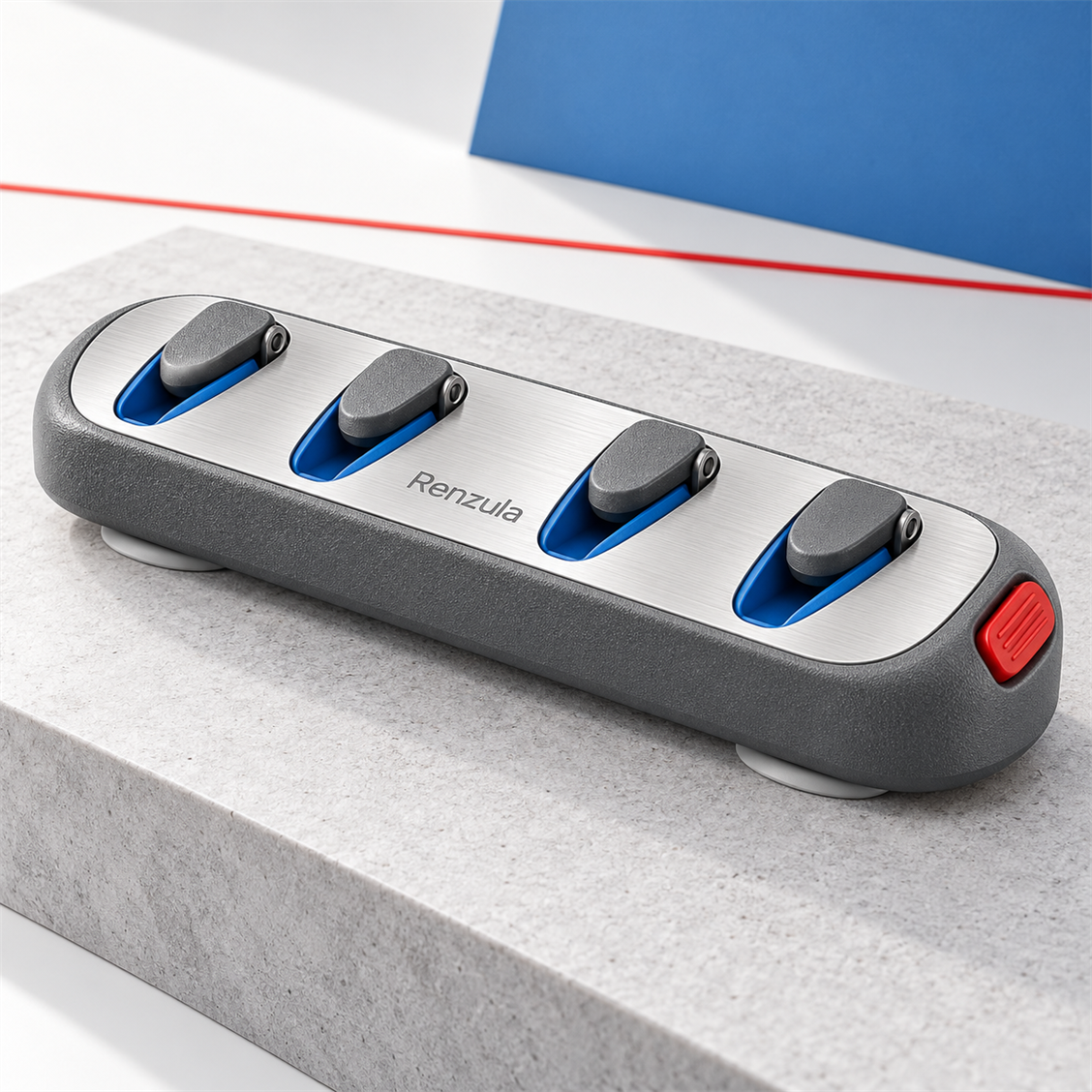 Renzula RouteLock Cable Clips detail and installed view