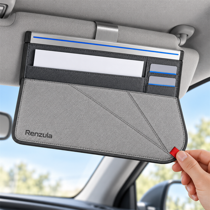 Renzula Slim Visor Document Organizer main automotive accessory view