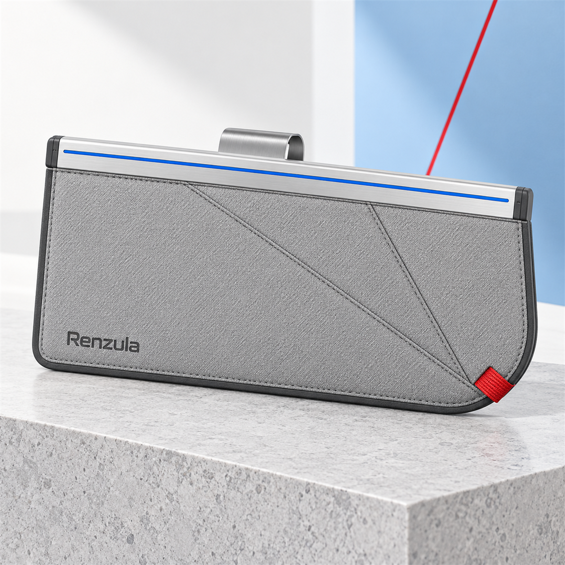 Renzula Slim Visor Document Organizer detail and installed view